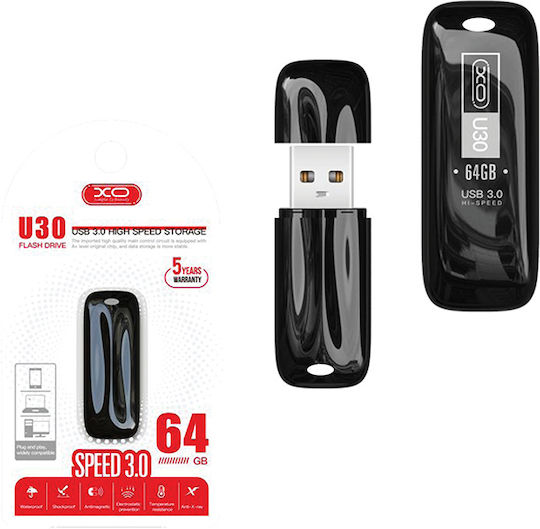 XO U30 64GB USB 3.0 Stick Schwarz