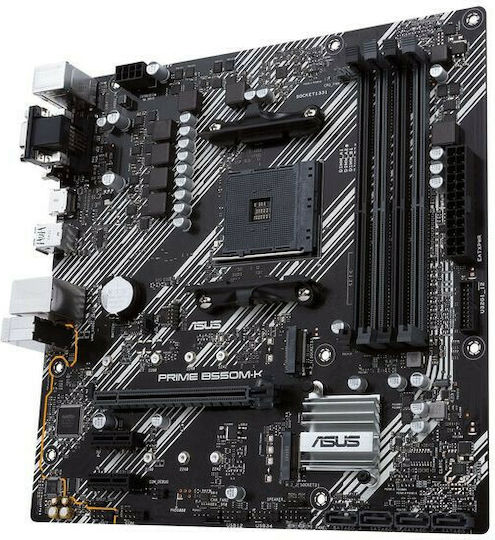 Asus Prime B550M-K Motherboard Micro ATX με AMD AM4 Socket 90MB14V0-M0EAY0