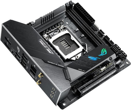 Asus Rog Strix Z490-I Gaming Wi-Fi Placă de bază Mini ITX cu Intel 1200 Socket