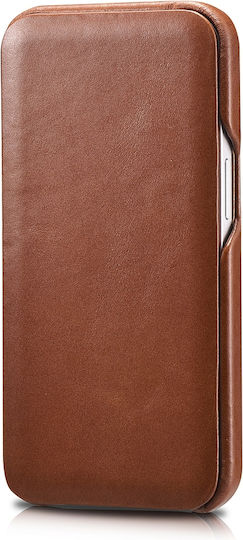 iCarer Curved Edge Vintage Book Δερμάτινο Καφέ (iPhone 13 Pro Max)