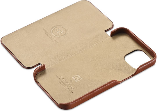 iCarer Curved Edge Vintage Book Δερμάτινο Καφέ (iPhone 13 Pro Max)