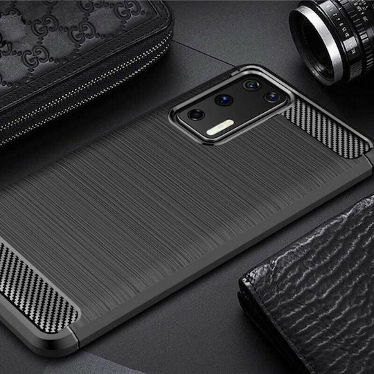 Hurtel Back Cover Silicon Negru (Huawei P40 Pro)