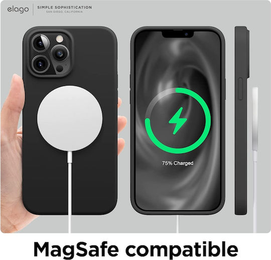 Elago Soft Back Cover Σιλικόνης 0.2mm Μαύρο (iPhone 13 Pro Max)