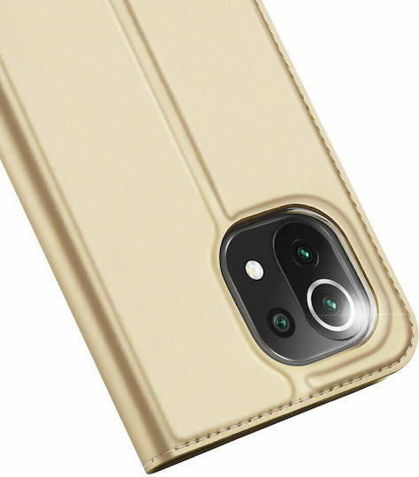 Dux Ducis Skin Pro Book Synthetic Leather Gold (Xiaomi Mi 11 Lite / 11 Lite 5G / 11 Lite 5G NE)