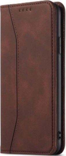 Bodycell PU Leather Book Piele artificială Maro (iPhone 12 Pro Max) 04-00236