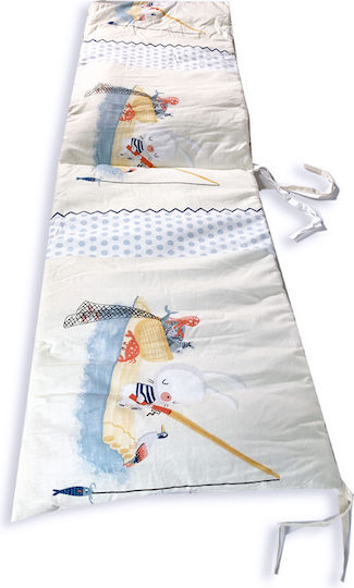 Kikka Boo The Fish Panda Paturi Clasică Intern Albastru deschis 35x180cm