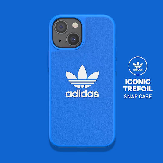adidas Adicolor Umschlag Rückseite Silikon Blau (iPhone 13 Mini)