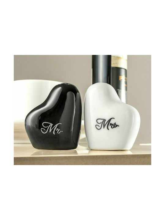 Mr & Mrs Σετ Αλατοπίπερο Κεραμικό 2τμχ Mr & Mrs Σετ Αλατοπίπερο Κεραμικό 2τμχ
