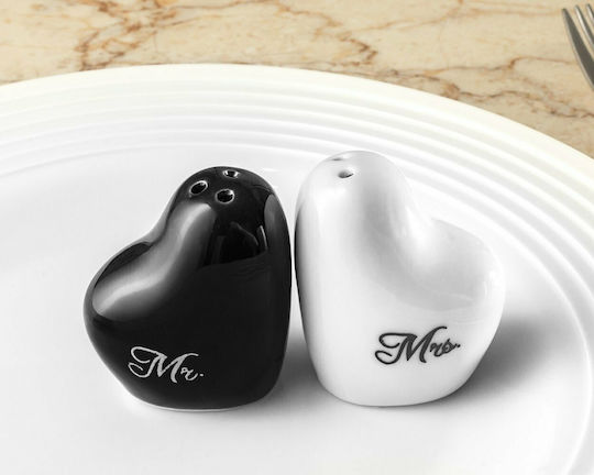 Mr & Mrs Σετ Αλατοπίπερο Κεραμικό 2τμχ