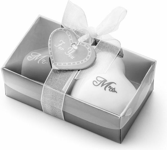 Mr & Mrs Σετ Αλατοπίπερο Κεραμικό 2τμχ