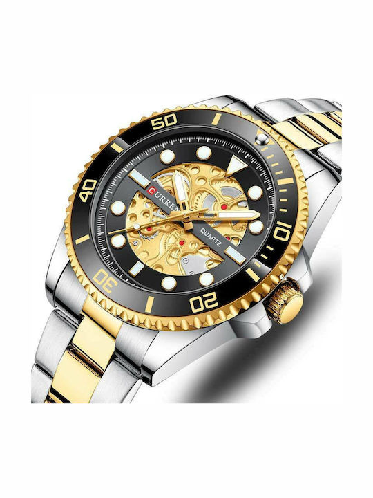 Curren Men's Watch 44mm Battery with Metal Bracelet