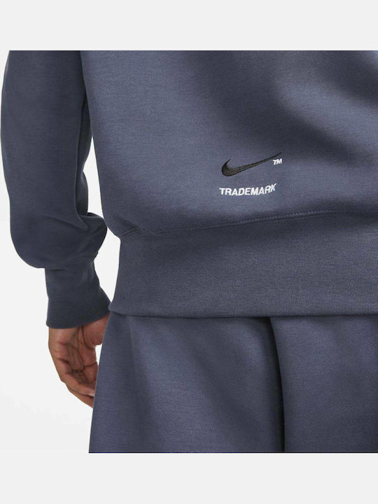 Swoosh Tech Fleece Φούτερ με Κουκούλα Thunder Blue