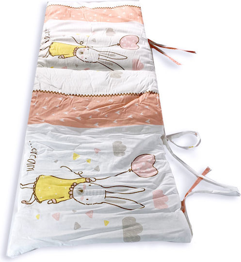 Kikka Boo Rabbits in Love Crib Bumpers Classic Inside White 60x120cm