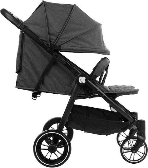 Kikka Boo Happy 2 Doppelter Kinderwagen Geeignet für Neugeborene Dark Grey 6.3kg