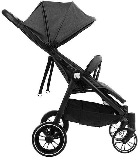Kikka Boo Happy 2 Doppelter Kinderwagen Geeignet für Neugeborene Dark Grey 6.3kg