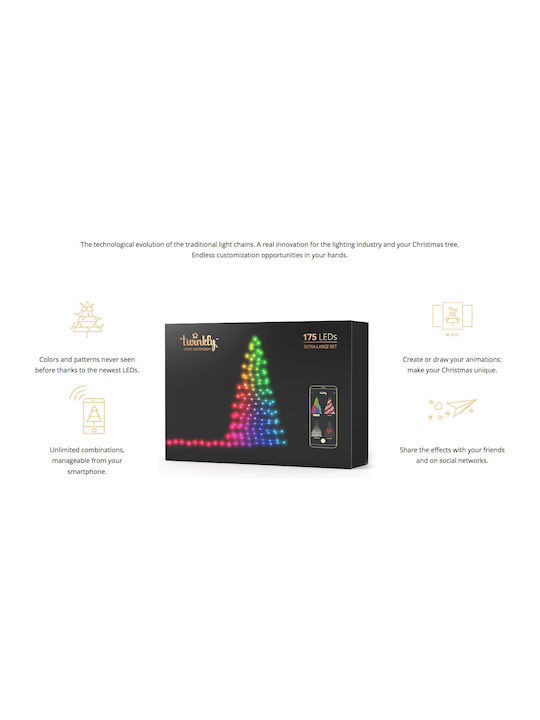 100 Λαμπάκια LED 8μ. RGB σε Σειρά