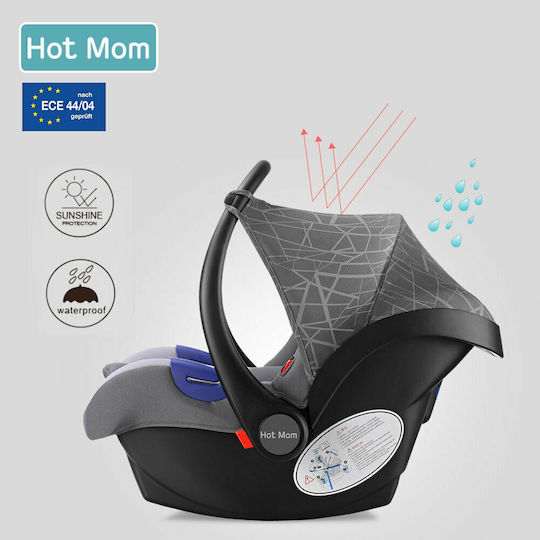Hot Mom F22 Ρυθμιζόμενο Καρότσι 2 σε 1 Kατάλληλο για Nεογέννητο Ταμπά 18.5kg