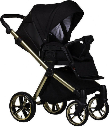 Baby Merc Mango Limited Adjustable 3 in 1 Baby Stroller Suitable for Newborn Black