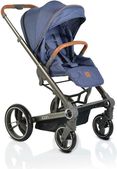 Cangaroo Icon Adjustable 2 in 1 Baby Stroller Suitable for Newborn Jeans 11.5kg
