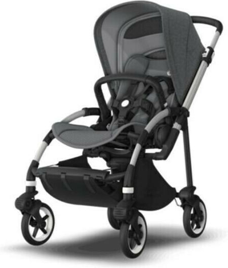 Bugaboo Bee 6 Baby Stroller Suitable from 6+ Months Alu Grey - Grey Melange