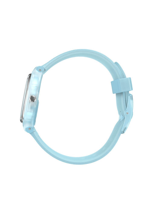 Swatch Morning Sky Γυναικείο Ρολόι 34mm Μπαταρίας με Πράσινο Καουτσούκ Λουράκι