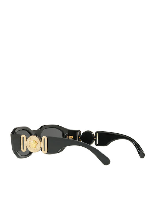 Versace Unisex Sunglasses with Black Plastic Frame and Gray Lens VE4361 GB1/87