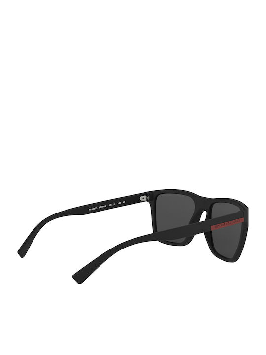 Armani Exchange Мъжки Слънчеви Очила с Черна Пластмасова Рамка и Сиви Стъкла AX4080S 80786G