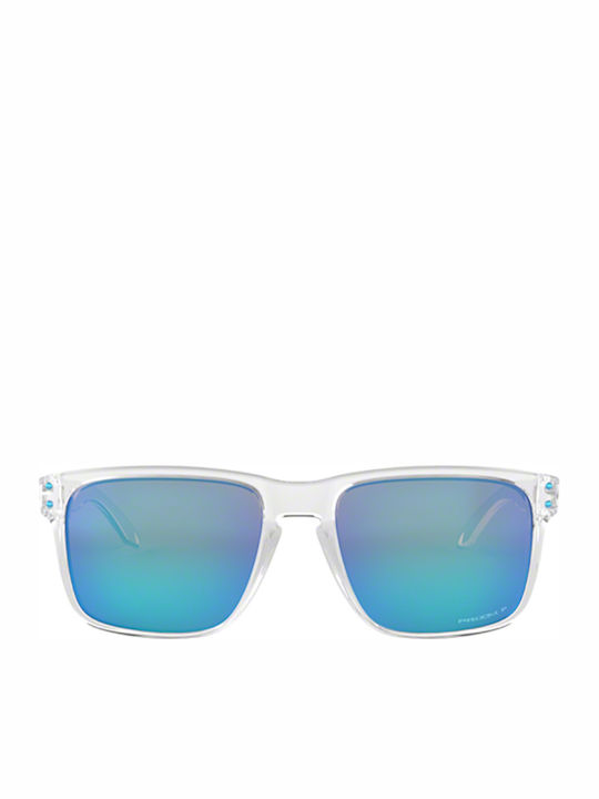 Oakley Holbrook XL Men's Sunglasses with Transparent Plastic Frame and Light Blue Polarized Mirror Lens OO9417-07
