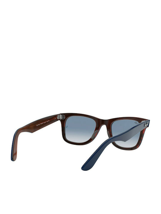 Ray Ban Wayfarer Sunglasses with Navy Blue Plastic Frame and Blue Gradient Lens RB2140 1278/3F