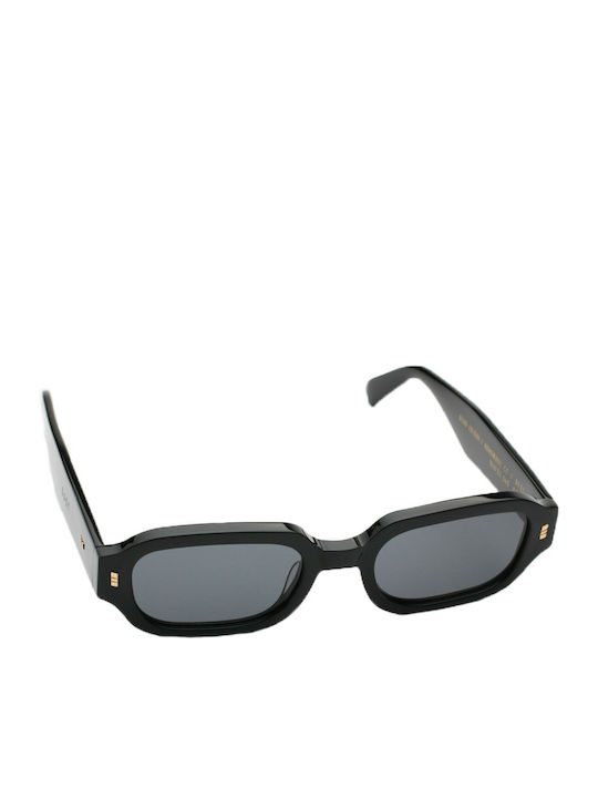 Gast Dear Friday Unisex Sunglasses with Black Plastic Frame and Black Lens DF01