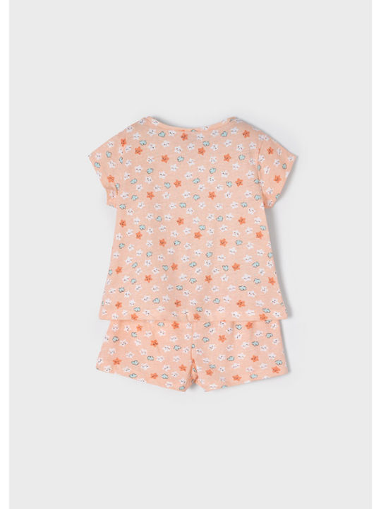 Mayoral Kids' Pajamas Summer Pink