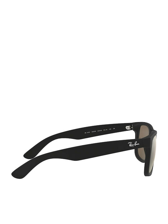 Ray Ban Justin Unisex Sunglasses with Black Plastic Frame and Brown Gradient Mirror Lens RB4165 622/5A