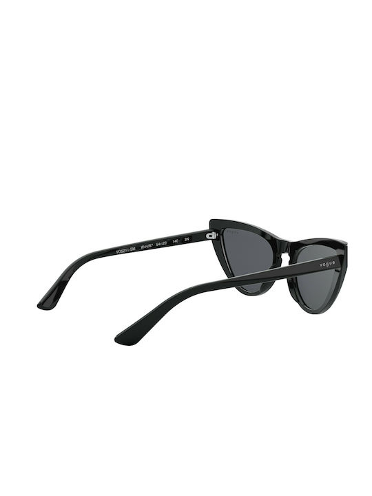 Vogue Women's Sunglasses with Black Acetate Frame and Black Lenses VO5211SM W44/87