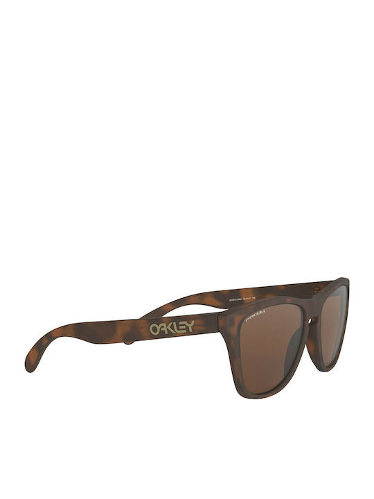 Oakley Frogskins Men's Sunglasses with Brown Tartaruga Plastic Frame and Brown Mirror Lens OO9013-C5