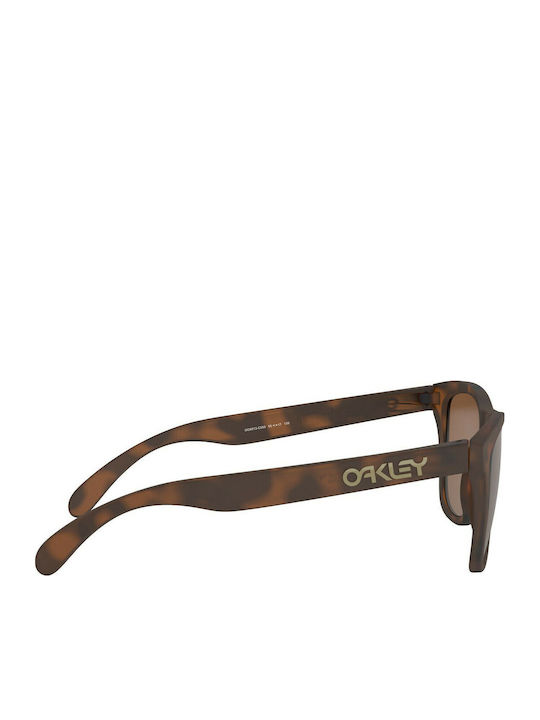 Oakley Frogskins Men's Sunglasses with Brown Tartaruga Plastic Frame and Brown Mirror Lens OO9013-C5