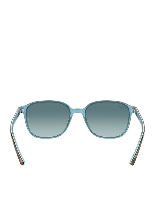 Ray Ban Leonard Unisex Sunglasses with Brown Tartaruga Plastic Frame and Blue Gradient Lens RB2193 1316/3M