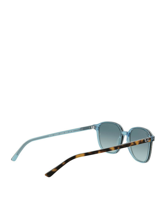Ray Ban Leonard Unisex Sunglasses with Brown Tartaruga Plastic Frame and Blue Gradient Lens RB2193 1316/3M