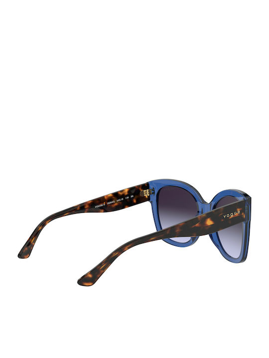 Vogue Ochelari De Soare Pentru Femei Cu Ramă Din Plastic Tartarugă Albastru Și Lentile Gri Degrade VO5338S 28304Q
