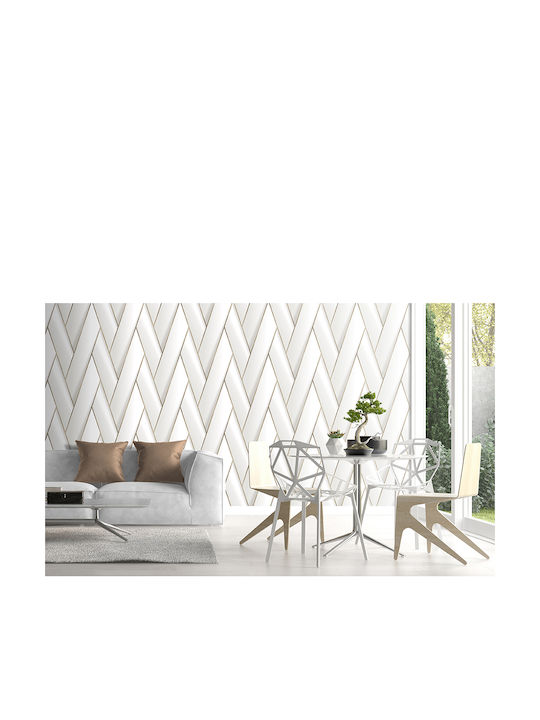 Wallpaper Onyx Vinyl White L1005xW53cm