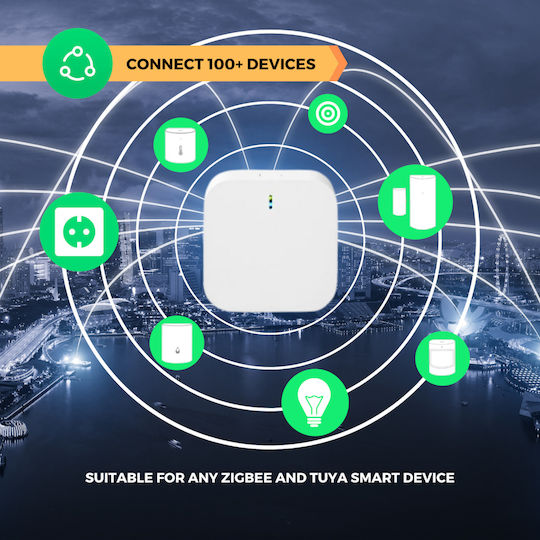 Nous E1 Inteligent Gateway Wi-Fi / Bluetooth / Zigbee Compatibil cu Google Home, Alexa, IFTTT & SmartThings