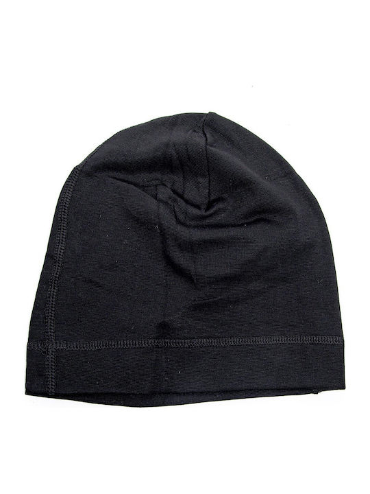 Beanie Unisex Σκούφος Πλεκτός σε Μαύρο χρώμα