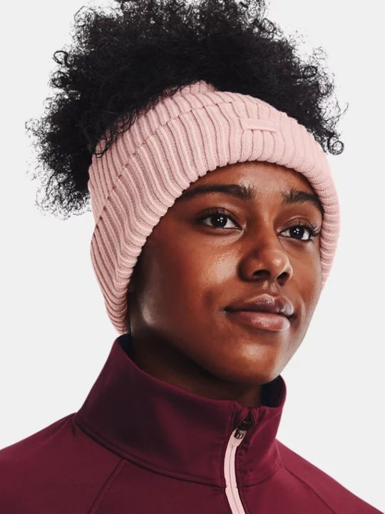 Under Armour Around Town Beanie Frauen Beanie mit Rippstrick in Rosa Farbe