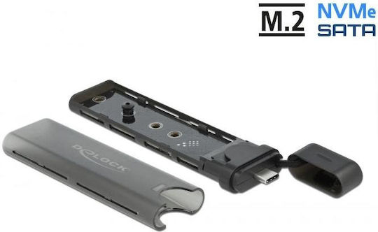 DeLock Θήκη για Σκληρό Δίσκο M.2 PCI Express NVME με σύνδεση Type-C