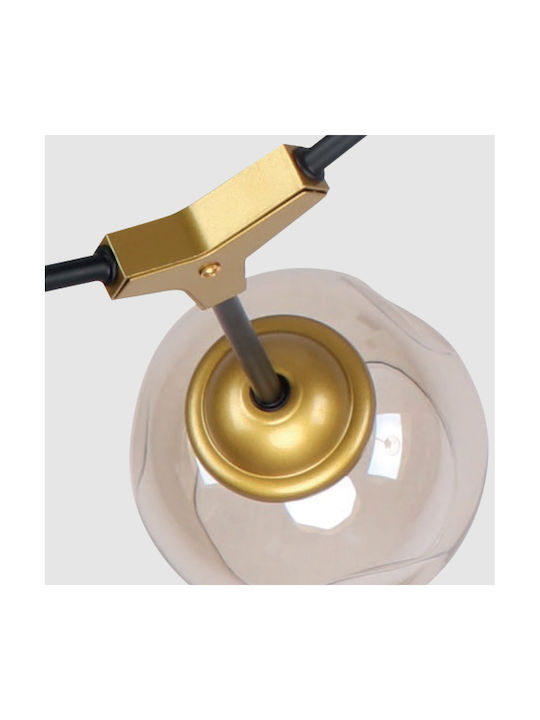 Home Lighting KQ 51454/2 Pendant Light Black with Socket E27 56x40cm