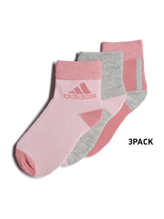 adidas Детски къси спортни чорапи Performance Розов 3 Чифта adidas Детски къси спортни чорапи Performance Розов 3 Чифта