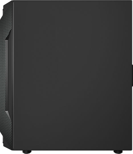 Darkflash LEO Gaming Midi Tower Κουτί Υπολογιστή με Πλαϊνό Παράθυρο Μαύρο