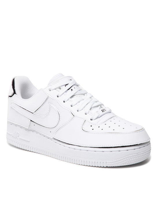 Nike Air Force 1 Ανδρικά Flatforms Sneakers Λευκά