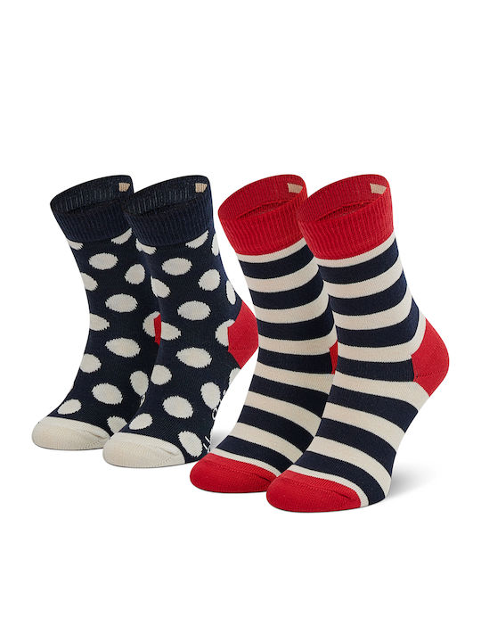 Happy Socks Kids' Socks Knee-High Stripe Multicolored 2 Pairs