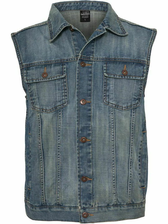Classics Sleeveless Denim Jacket Light Blue