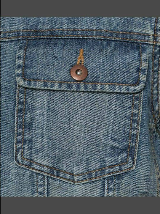 Classics Sleeveless Denim Jacket Light Blue